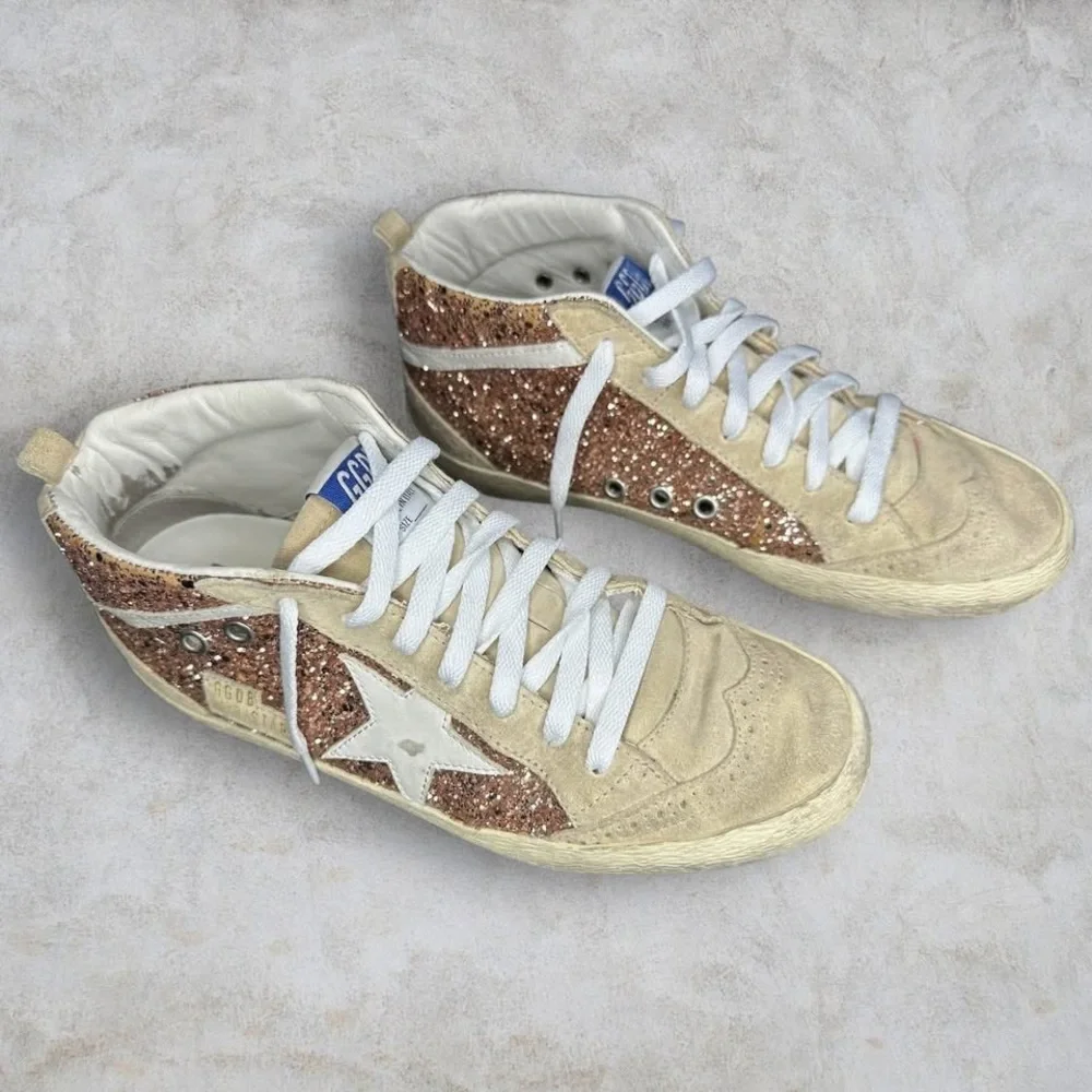 Authentic Golden Goose Mid Star with pink glitter - Picture 4 of 11